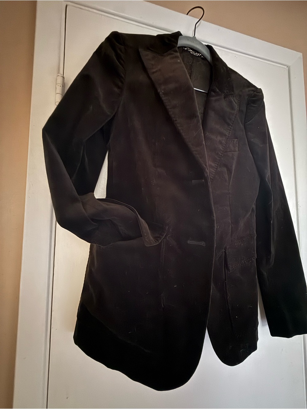 Gucci Brown Velvet Jacket with Signature Lining